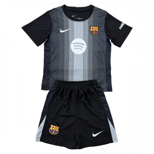 Dječji - Golmanski Dresovi Komplet FC Barcelona 2025-26 Crna Dječji - Golmanski Dresovi Komplet FC Barcelona 2025-26 Crna