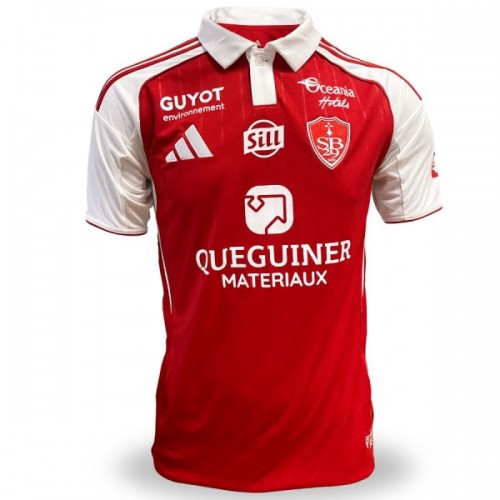 Nogometni Dresovi Stade Brestois Domaći 2025-26 Nogometni Dresovi Stade Brestois Domaći 2025-26