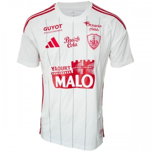 Nogometni Dresovi Stade Brestois Gostujući 2025-26 Nogometni Dresovi Stade Brestois Gostujući 2025-26