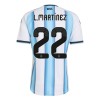 Nogometni Dresovi Argentina Lautaro Martinez 22 Domaći Svjetsko Prvenstvo 2026