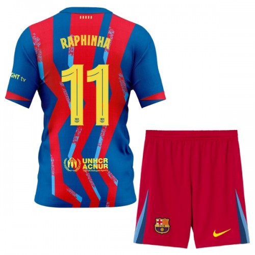 Dječji - Dresovi Komplet FC Barcelona Raphinha 11 Četvrta 2025-26 Dječji - Dresovi Komplet FC Barcelona Raphinha 11 Četvrta 2025-26