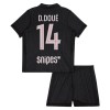 Dječji - Dresovi Komplet Paris Saint-Germain D. Doue 14 Četvrta Jordan 2025-26 Dječji - Dresovi Komplet Paris Saint-Germain D. Doue 14 Četvrta Jordan 2025-26