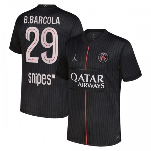 Nogometni Dresovi Paris Saint-Germain B. Barcola 29 Četvrta Jordan 2025-26 Nogometni Dresovi Paris Saint-Germain B. Barcola 29 Četvrta Jordan 2025-26