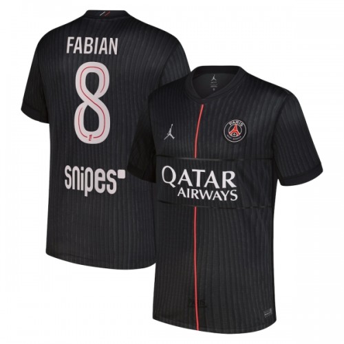 Nogometni Dresovi Paris Saint-Germain Fabian 8 Četvrta Jordan 2025-26 Nogometni Dresovi Paris Saint-Germain Fabian 8 Četvrta Jordan 2025-26