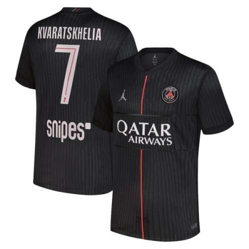 Nogometni Dresovi Paris Saint-Germain Kvaratskhelia 7 Četvrta Jordan 2025-26 Nogometni Dresovi Paris Saint-Germain Kvaratskhelia 7 Četvrta Jordan 2025-26