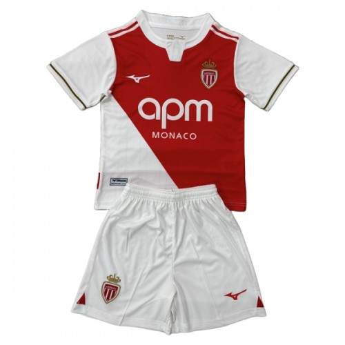Dječji - Dresovi Komplet AS Monaco Domaći 2025-26 Dječji - Dresovi Komplet AS Monaco Domaći 2025-26