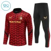 Dječji - Feyenoord Rotterdam Sweatshirt Za Trening 2025-26 Četvrt-Zip Crvena Dječji - Feyenoord Rotterdam Sweatshirt Za Trening 2025-26 Četvrt-Zip Crvena