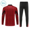 Dječji - Feyenoord Rotterdam Sweatshirt Za Trening 2025-26 Četvrt-Zip Crvena