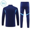 Dječji - Real Madrid Sweatshirt Za Trening 2025-26 Četvrt-Zip Mornarica