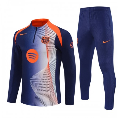 FC Barcelona Sweatshirt Za Trening 2025-26 Četvrt-Zip Plava FC Barcelona Sweatshirt Za Trening 2025-26 Četvrt-Zip Plava