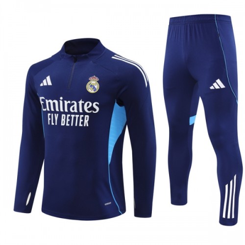 Real Madrid Sweatshirt Za Trening 2025-26 Četvrt-Zip Mornarica Real Madrid Sweatshirt Za Trening 2025-26 Četvrt-Zip Mornarica