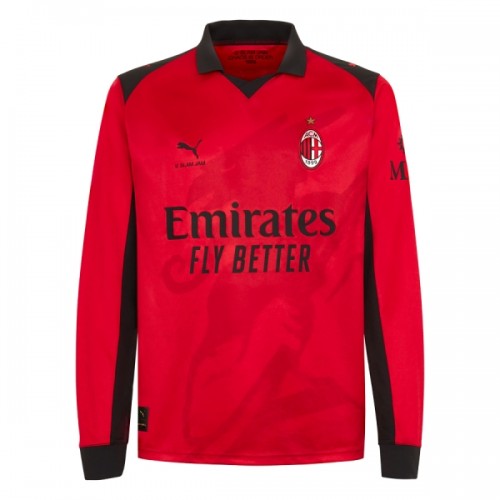 Nogometni Dresovi AC Milan Četvrta 2025-26 Dugi Rukav Nogometni Dresovi AC Milan Četvrta 2025-26 Dugi Rukav