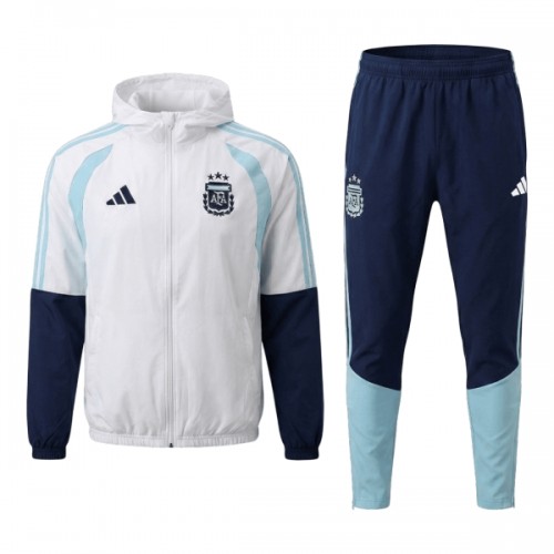 Argentina Trening Jakna Kapuljačom Komplet 2026-27 Bijela Argentina Trening Jakna Kapuljačom Komplet 2026-27 Bijela