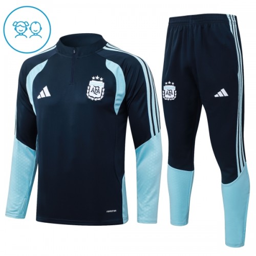 Dječji - Argentina Sweatshirt Za Trening 2026-27 Četvrt-Zip Mornarica Dječji - Argentina Sweatshirt Za Trening 2026-27 Četvrt-Zip Mornarica