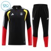 Dječji - Njemačka Sweatshirt Za Trening 2026-27 Četvrt-Zip Crna