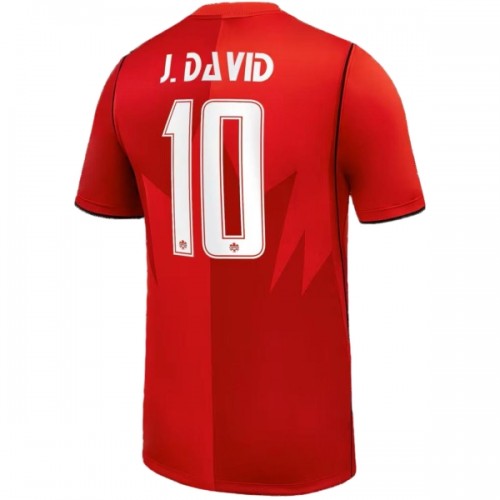 Nogometni Dresovi Kanada J. David 10 Domaći Svjetsko Prvenstvo 2026 Nogometni Dresovi Kanada J. David 10 Domaći Svjetsko Prvenstvo 2026