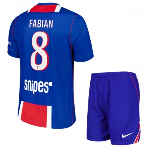 Dječji - Dresovi Komplet Paris Saint-Germain Fabian 8 Domaći 2026-27 Dječji - Dresovi Komplet Paris Saint-Germain Fabian 8 Domaći 2026-27