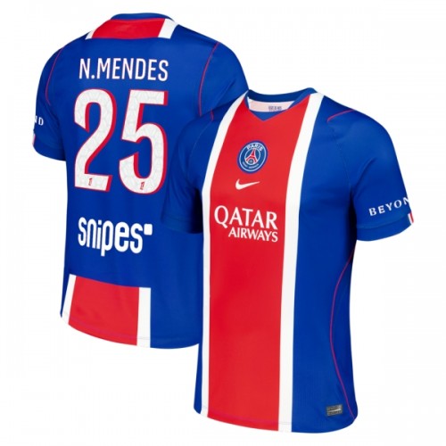 Nogometni Dresovi Paris Saint-Germain Nuno Mendes 25 Domaći 2026-27 Nogometni Dresovi Paris Saint-Germain Nuno Mendes 25 Domaći 2026-27