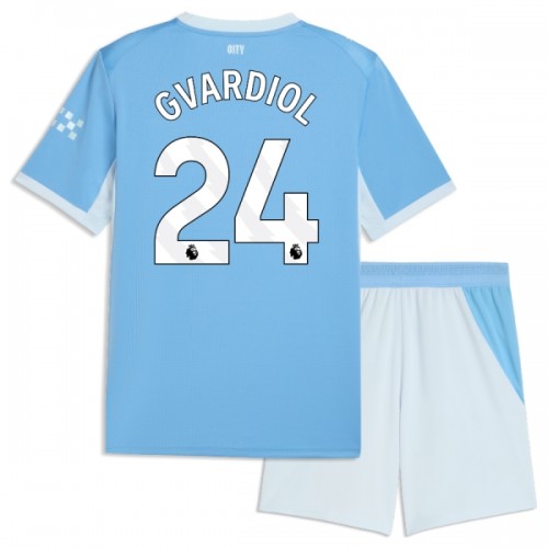 Dječji - Dresovi Komplet Manchester City Gvardiol 24 Domaći 2026-27 Dječji - Dresovi Komplet Manchester City Gvardiol 24 Domaći 2026-27