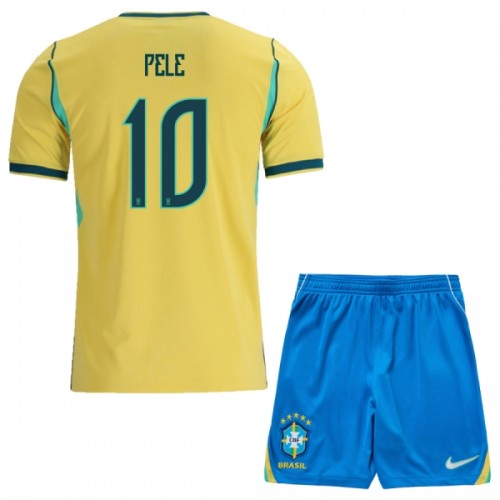 Dječji - Dresovi Komplet Brazil Pele 10 Domaći Svjetsko Prvenstvo 2026 Dječji - Dresovi Komplet Brazil Pele 10 Domaći Svjetsko Prvenstvo 2026