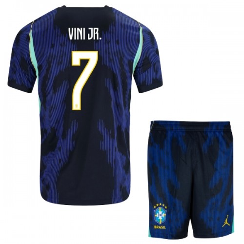 Dječji - Dresovi Komplet Brazil Vini JR. 7 Gostujući Svjetsko Prvenstvo 2026 Dječji - Dresovi Komplet Brazil Vini JR. 7 Gostujući Svjetsko Prvenstvo 2026