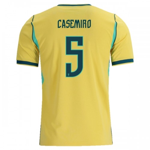 Nogometni Dresovi Brazil Casemiro 5 Domaći Svjetsko Prvenstvo 2026 Nogometni Dresovi Brazil Casemiro 5 Domaći Svjetsko Prvenstvo 2026