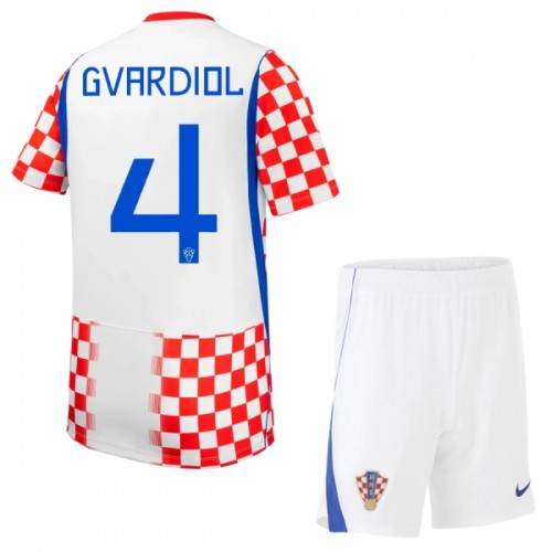 Dječji - Dresovi Komplet Hrvatska Gvardiol 4 Domaći Svjetsko Prvenstvo 2026 Dječji - Dresovi Komplet Hrvatska Gvardiol 4 Domaći Svjetsko Prvenstvo 2026