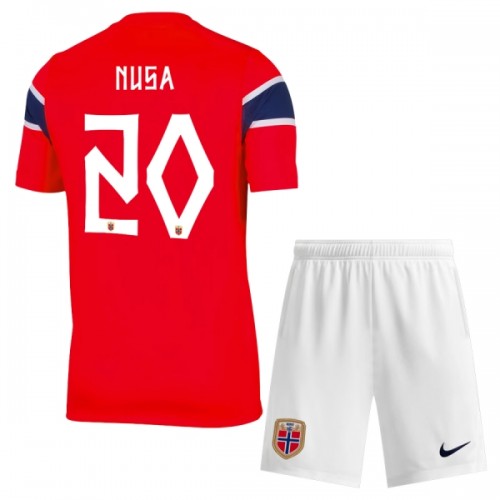 Dječji - Dresovi Komplet Norveška Nusa 20 Domaći Svjetsko Prvenstvo 2026 Dječji - Dresovi Komplet Norveška Nusa 20 Domaći Svjetsko Prvenstvo 2026