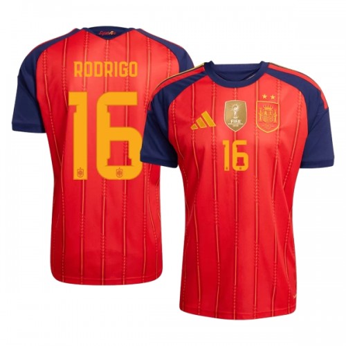 Nogometni Dresovi Španjolska 2 Stars Rodrigo 16 Domaći Svjetsko Prvenstvo 2026 Nogometni Dresovi Španjolska 2 Stars Rodrigo 16 Domaći Svjetsko Prvenstvo 2026