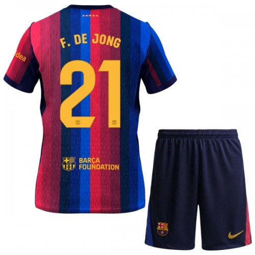 Dječji - Dresovi Komplet FC Barcelona F. De Jong 21 Domaći 2026-27 Dječji - Dresovi Komplet FC Barcelona F. De Jong 21 Domaći 2026-27