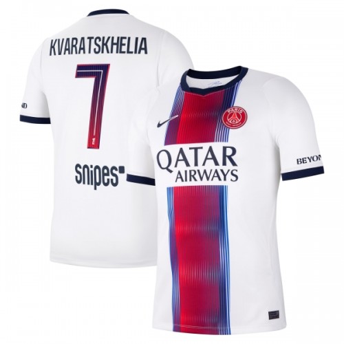 Nogometni Dresovi Paris Saint-Germain Kvaratskhelia 7 Gostujući 2026-27 Nogometni Dresovi Paris Saint-Germain Kvaratskhelia 7 Gostujući 2026-27