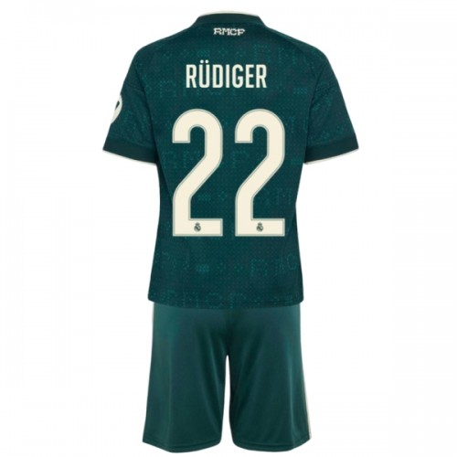 Dječji - Dresovi Komplet Real Madrid Rudiger 22 Gostujući 2026-27 Dječji - Dresovi Komplet Real Madrid Rudiger 22 Gostujući 2026-27