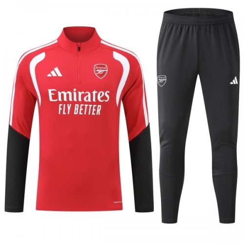 Arsenal Sweatshirt Za Trening 2026-27 Četvrt-Zip Crvena Arsenal Sweatshirt Za Trening 2026-27 Četvrt-Zip Crvena