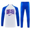 Chelsea Sweatshirt Za Trening 2026-27 Četvrt-Zip Bijela
