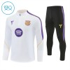Dječji - Barcelona Sweatshirt Za Trening 2026-27 Četvrt-Zip Bijela
