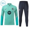 Dječji - Barcelona Sweatshirt Za Trening 2026-27 Četvrt-Zip Zelena Dječji - Barcelona Sweatshirt Za Trening 2026-27 Četvrt-Zip Zelena