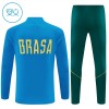 Dječji - Brazil Sweatshirt Za Trening 2026-27 Četvrt-Zip Plava