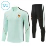 Dječji - Francuska Sweatshirt Za Trening 2026-27 Četvrt-Zip Bijela Dječji - Francuska Sweatshirt Za Trening 2026-27 Četvrt-Zip Bijela