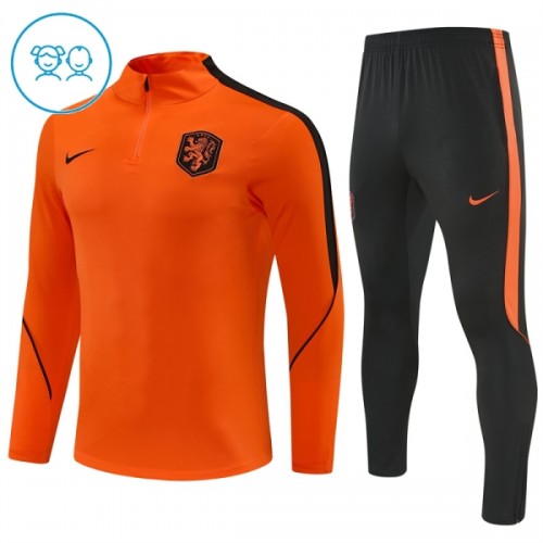 Dječji - Nizozemska Sweatshirt Za Trening 2026-27 Četvrt-Zip Naranča Dječji - Nizozemska Sweatshirt Za Trening 2026-27 Četvrt-Zip Naranča