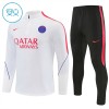Dječji - Paris Saint-Germain Sweatshirt Za Trening 2026-27 Četvrt-Zip Bijela