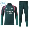 Dječji - Real Madrid Sweatshirt Za Trening 2026-27 Četvrt-Zip Zelena Dječji - Real Madrid Sweatshirt Za Trening 2026-27 Četvrt-Zip Zelena