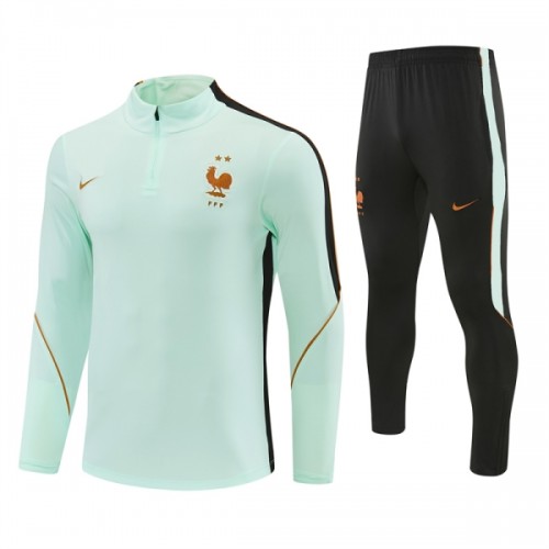 Francuska Sweatshirt Za Trening 2026-27 Četvrt-Zip Bijela Francuska Sweatshirt Za Trening 2026-27 Četvrt-Zip Bijela