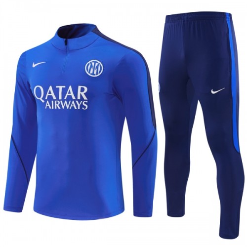 Inter Milan Sweatshirt Za Trening 2026-27 Četvrt-Zip Plava Inter Milan Sweatshirt Za Trening 2026-27 Četvrt-Zip Plava