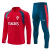Portugal Sweatshirt Za Trening 2026-27 Četvrt-Zip Crvena