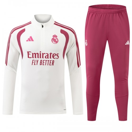 Real Madrid Sweatshirt Za Trening 2026-27 Četvrt-Zip Bijela Real Madrid Sweatshirt Za Trening 2026-27 Četvrt-Zip Bijela