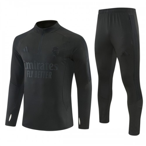Real Madrid Sweatshirt Za Trening 2026-27 Četvrt-Zip Crna Real Madrid Sweatshirt Za Trening 2026-27 Četvrt-Zip Crna