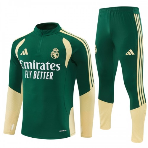 Real Madrid Sweatshirt Za Trening 2026-27 Četvrt-Zip Zelena Real Madrid Sweatshirt Za Trening 2026-27 Četvrt-Zip Zelena